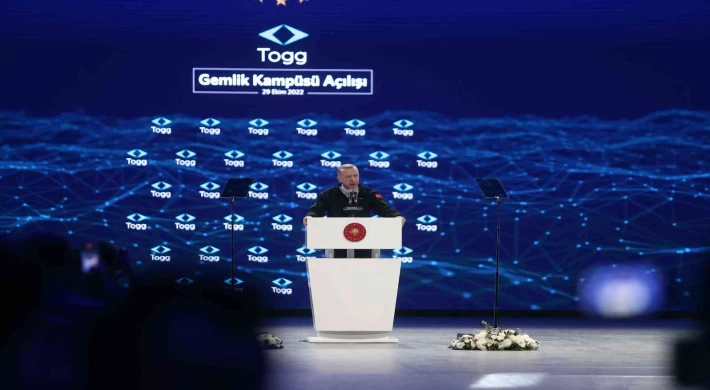Cumhurbaşkanı Erdoğan: “Togg ülkemizin güçlü yarınları için bu ortak hayali kurmanın tadını hepimize yaşatan projenin adıdır”