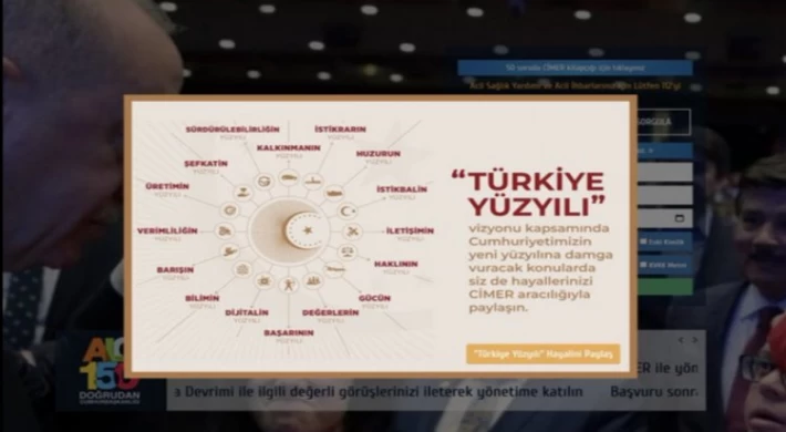 CİMER ’Türkiye Yüzyılı’ için görüş ve öneri alacak