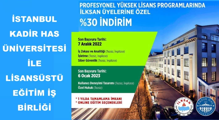 İstanbul Kadir Has Üniversitesi İle Lisansüstü Eğitim İş Birliği Protokolü İmzalandı