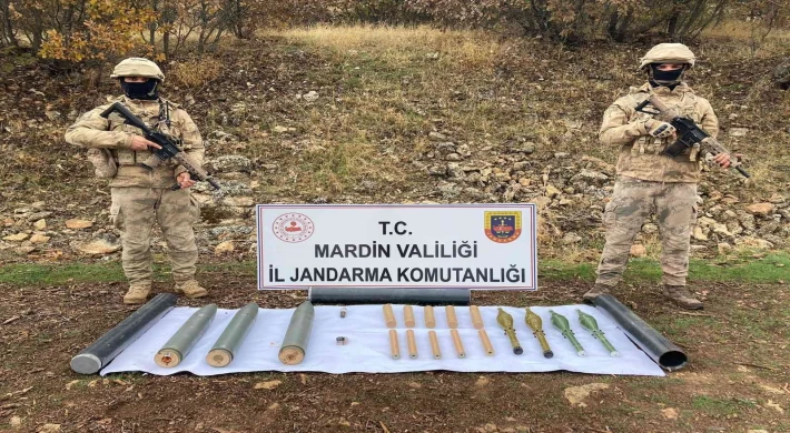 Mardin’de arazide terör örgütüne ait 11 adet roket mühimmatı ele geçirildi