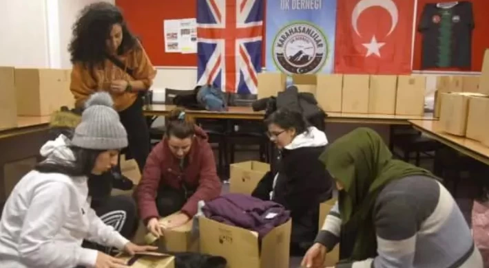 Londra’da Türk toplumundan depremzedeler için yardım kampanyası