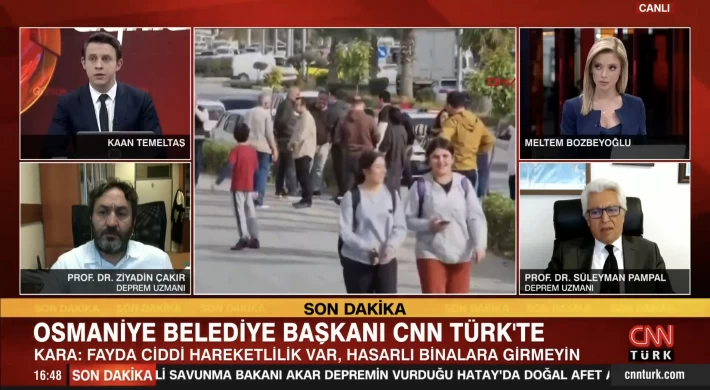 Osmaniye Belediye Başkanı Kadir Kara, CNNTÜRK`e açıklamada bulunuyor
