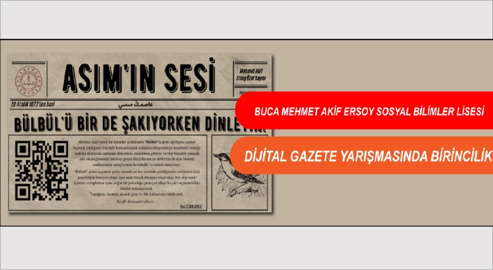 Âkif 'in Sözü, Cumhuriyetin 100' ü Temalı Dijital Gazete Yarışması'nda Birincilik