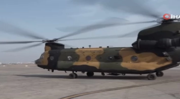 Askeri helikopterler 4 bin 388 sorti yaparak deprem bölgesine yardım malzemesi taşıdı