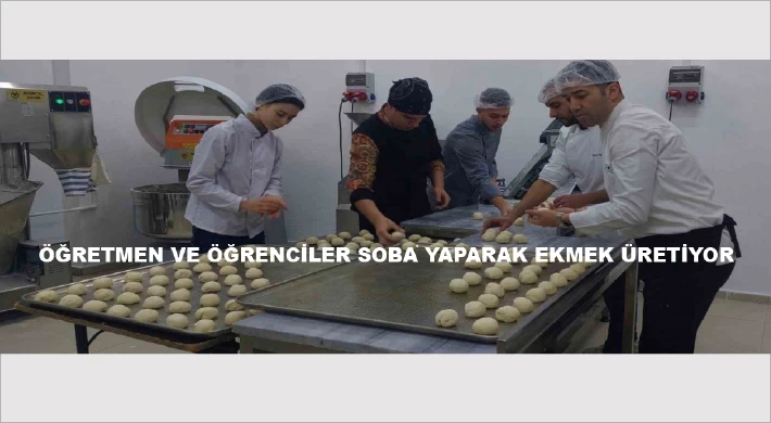 Tekirdağ'da Öğretmen Ve Öğrenciler Soba Yaparak Ekmek Üretiyor