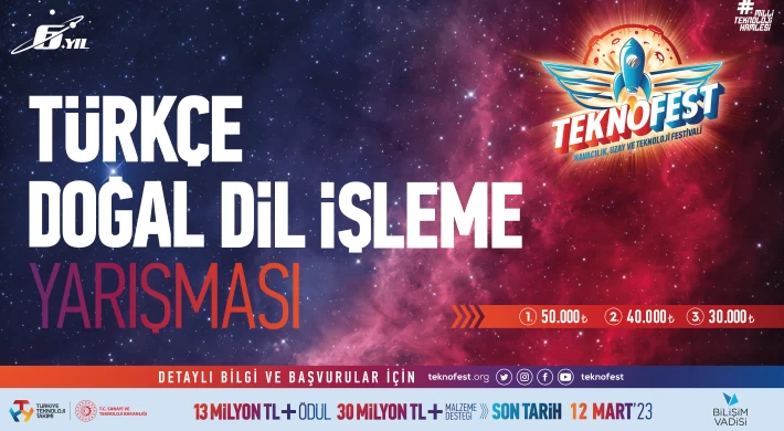 TEKNOFEST 2023 Türkçe Doğal Dil İşleme Yarışması Başvuru Sonuçları Açıklandı!