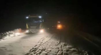 Artvin Ardanuç - Ardahan yolunda ulaşıma kar engeli