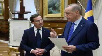 Cumhurbaşkanı Erdoğan, İsveç Başbakanı Ulf Kristersson ile görüştü
