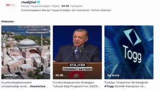 Cumhurbaşkanı Erdoğan ’TikTok’ta