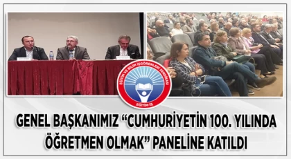 Kadem Özbay, “Cumhuriyetin 100.Yılında Öğretmen Olmak" paneline katıldı