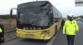 TEM’de servis aracı İETT otobüsü ile çarpıştı: 7 yaralı