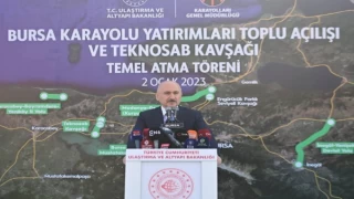 Bakan Karaismailoğlu’ndan Bursa’da 7 ayrı karayolu yatırımına toplu açılış
