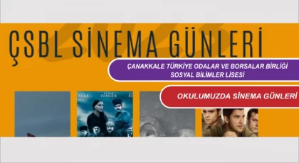 Çanakkale Türkiye Odalar ve Borsalar Birliği Sosyal Bilimler Lisesi ,Okul sinema günleri başladı
