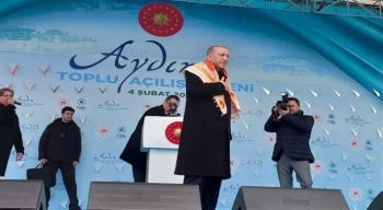 Cumhurbaşkanı Erdoğan, Aydın’da toplu açılış töreninde konuştu