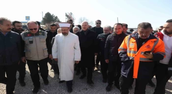 Diyanet İşleri Başkanı Erbaş, Malatya’da incelemelerde bulundu