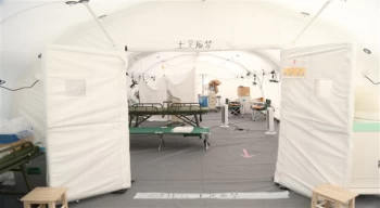 Japonya en büyük sahra hastanesini Gaziantep’te kurdu