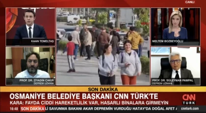 Osmaniye Belediye Başkanı Kadir Kara, CNNTÜRK`e açıklamada bulunuyor