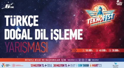 TEKNOFEST 2023 Türkçe Doğal Dil İşleme Yarışması Başvuruları Başladı