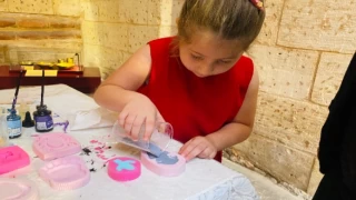 Gaziantep’te sabun yapımının inceliklerini öğreniyorlar