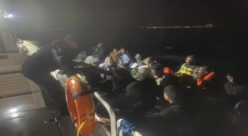 Ayvacık açıklarında 38 kaçak göçmen yakalandı