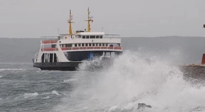Çanakkale-Eceabat hattında yarınki bazı feribot seferleri iptal edildi
