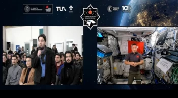 Samsun’da üniversite öğrencileri, Astronot Alper Gezeravcı ile canlı söyleşi yaptı