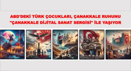 ABD'deki Türk çocukları, Çanakkale ruhunu "Çanakkale dijital sanat sergisi" ile yaşıyor