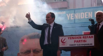 Erbakan: “Partimiz Türkiye’nin en hızlı büyüyen ve 31 Mart seçimlerinde sandıkları patlatacak siyasi partisidir”