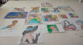Özel bireyler Avanos Güzel Sanatlar MYO’da Dünya Ressamlar Günü etkinliğine katıldı